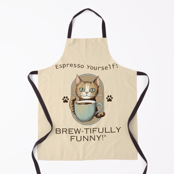 Item preview, Espresso Yourself:Brew-tifully Funny! CAT AND COFFEE LOVERS by CallisC Arts ⭐⭐⭐⭐⭐ designed and sold by CallisC-Arts.