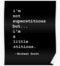 A Little Stitious Poster