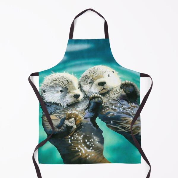 Item preview, Otters in love designed and sold by Mcquillanart.