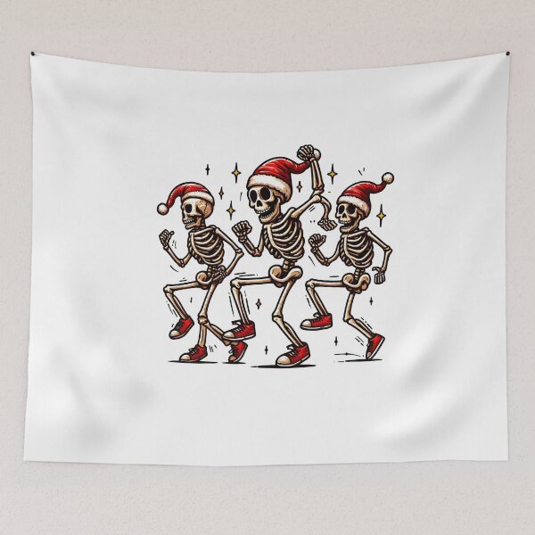 Item preview, Christmas Dancing Skeleton - Christmas funny designed and sold by GalaxyGraffiti.