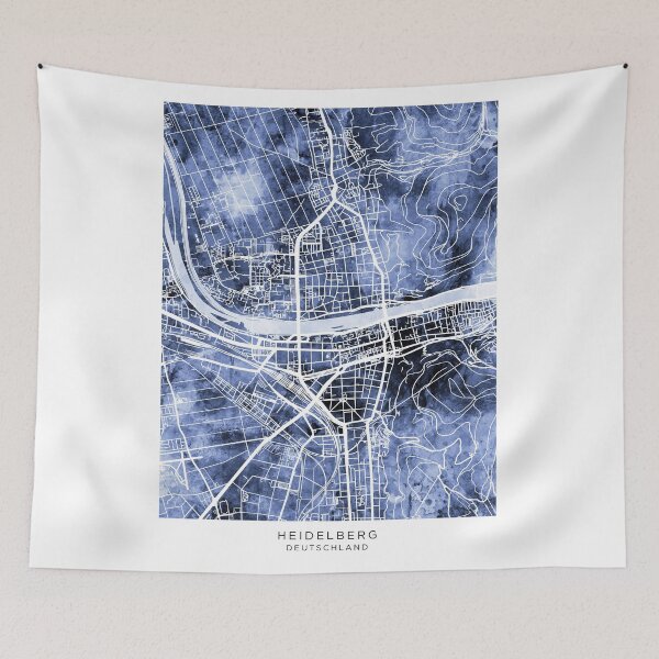 Item preview, Heidelberg Germany City Map designed and sold by ArtPrints.