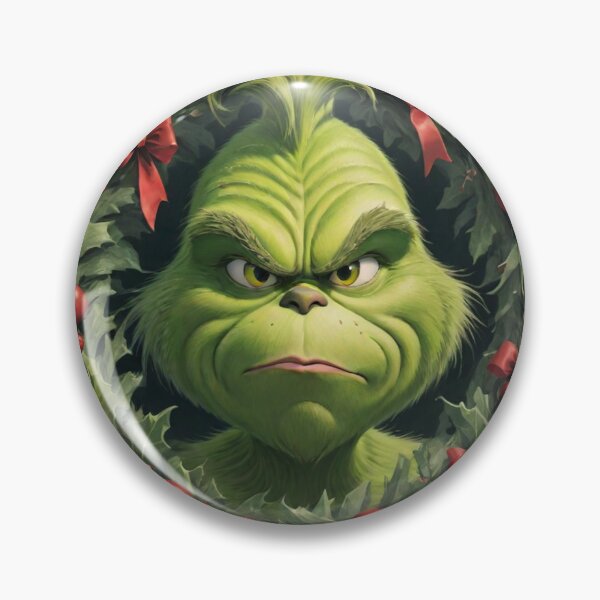 Item preview, Grinch in a wreath designed and sold by Trendy-socks.