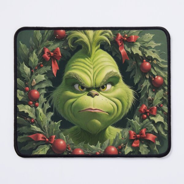 Item preview, Grinch in a wreath designed and sold by Trendy-socks.