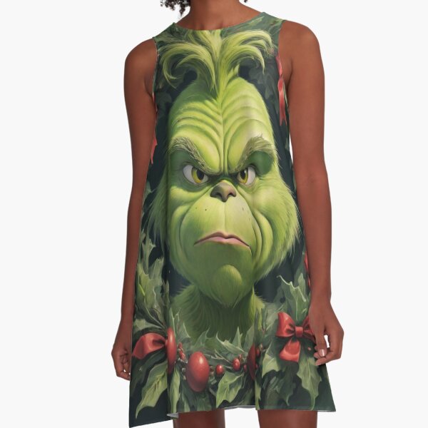 Item preview, Grinch in a wreath designed and sold by Trendy-socks.