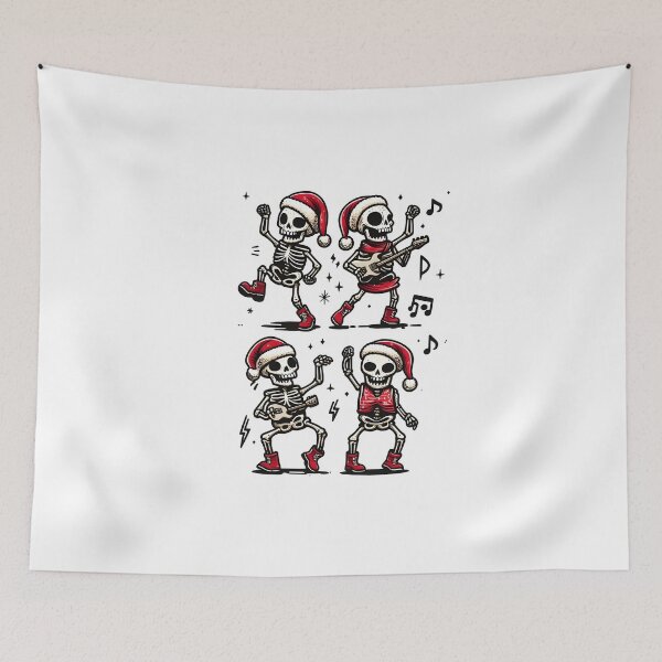 Item preview, Christmas Dancing Skeleton - Christmas funny designed and sold by GalaxyGraffiti.