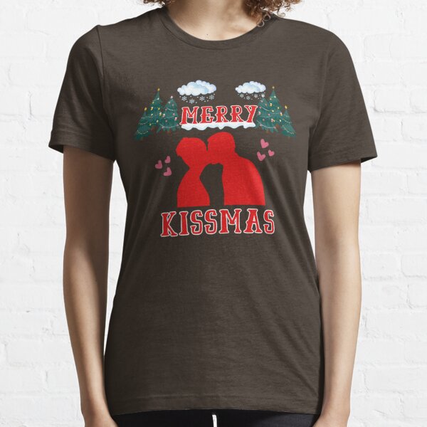 Christmas Mistletoe Merry Kissmas Womens Performance Leggings