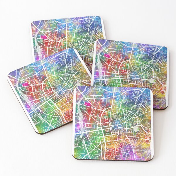 Item preview, Mapa de la ciudad de Darmstadt Alemania designed and sold by ArtPrints.