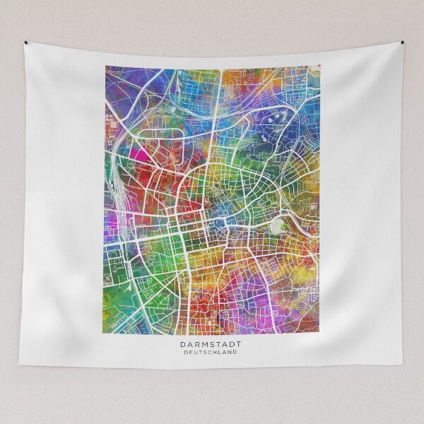 Item preview, Darmstadt Germany City Map designed and sold by ArtPrints.