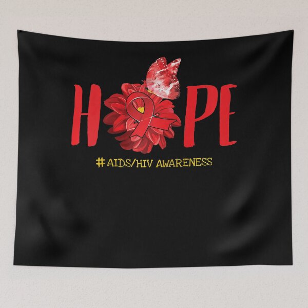 Artikelvorschau, Hope Butterfly Red Ribbon AIDSHIV Awareness Month Day Geschenk Raglan-Baseball-T-Shirt entworfen und verkauft von defabiosofxs.