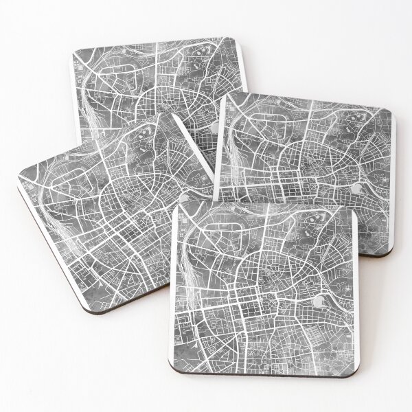Item preview, Mapa de la ciudad de Darmstadt Alemania designed and sold by ArtPrints.