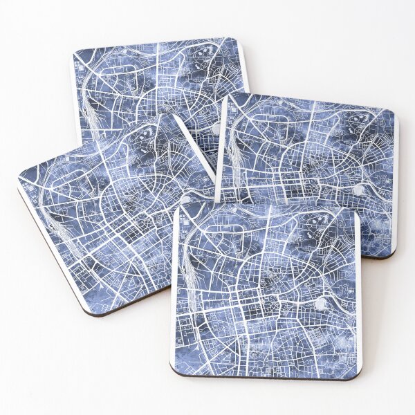 Item preview, Mapa de la ciudad de Darmstadt Alemania designed and sold by ArtPrints.