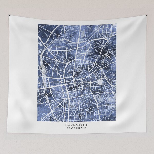 Item preview, Darmstadt Germany City Map designed and sold by ArtPrints.