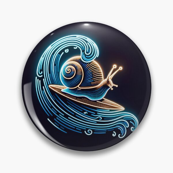 Item preview, Lightart Surfing Snail designed and sold by arwhite19.
