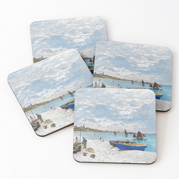 Item preview, The Beach at Sainte-Adresse (1867) | Monet | Contrast designed and sold by Oliveirallan.