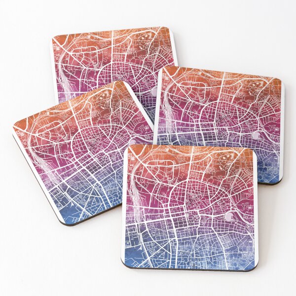 Item preview, Mapa de la ciudad de Darmstadt Alemania designed and sold by ArtPrints.