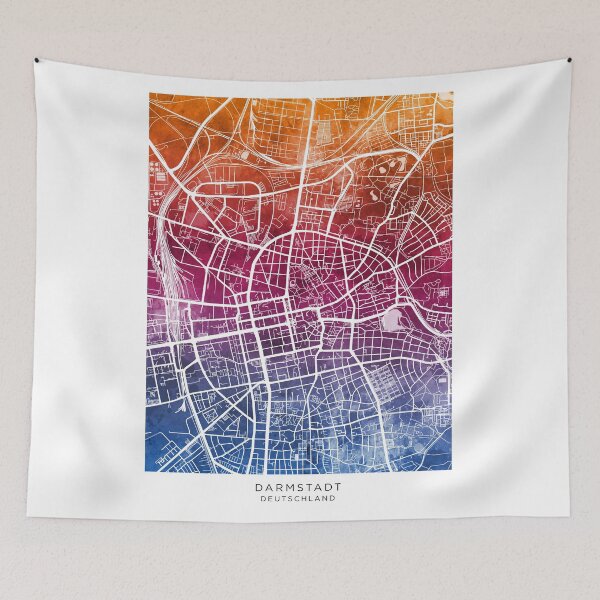 Item preview, Darmstadt Germany City Map designed and sold by ArtPrints.