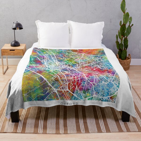 Item preview, Mapa de la ciudad de Oxford, Inglaterra designed and sold by ArtPrints.