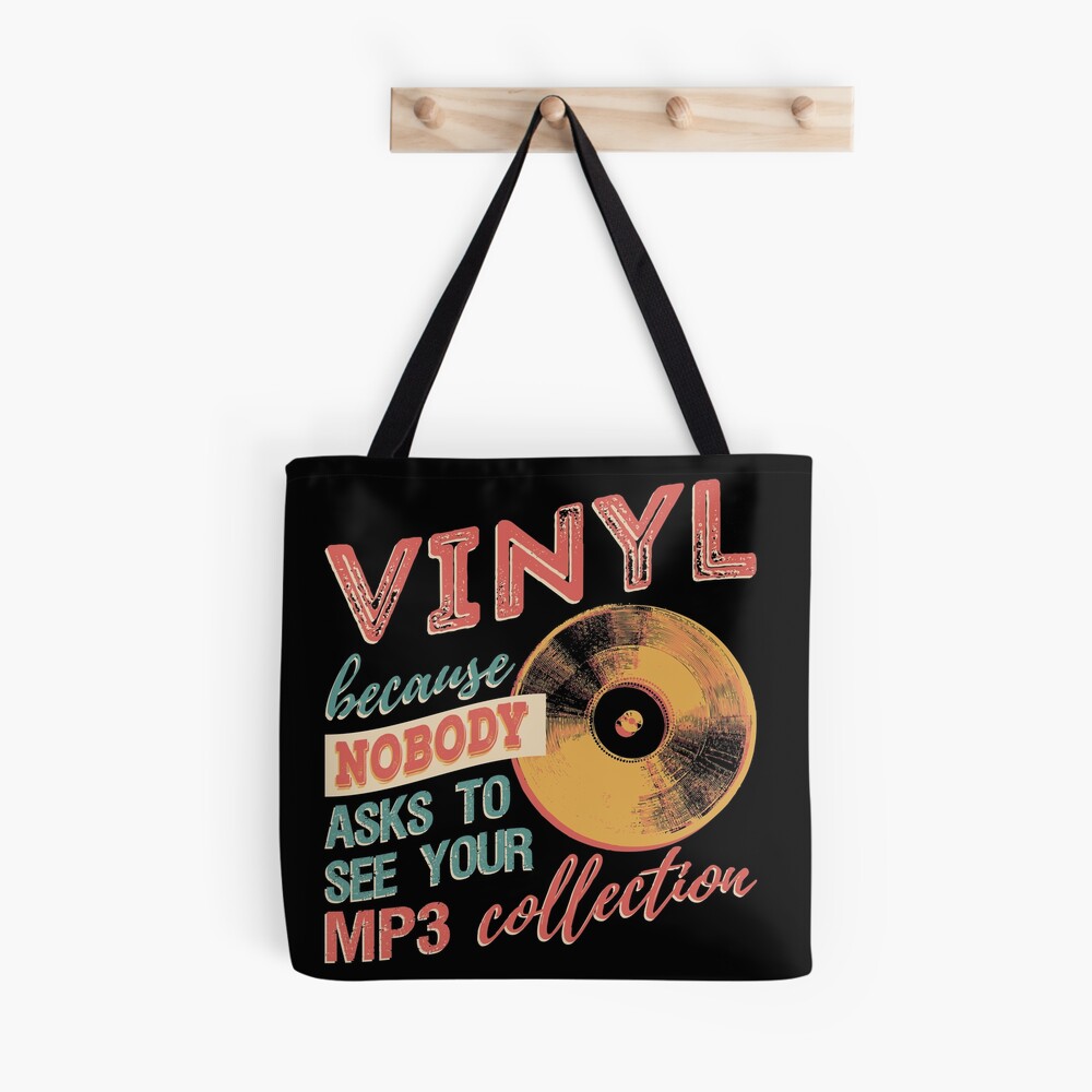 It's Not Hoarding If It's Vinyl Funny Vinyl Record Tote Bag