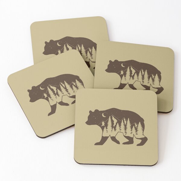 Item preview, Bear Forest Mountains Hiking Outdoorsy designed and sold by VagabondTees.
