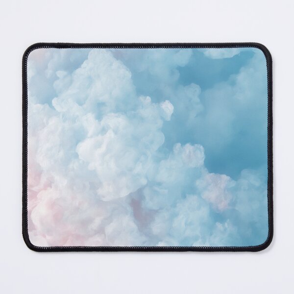 Item preview, Abstract fluffy candy rainbow closeup. Blue and pink cloudy background designed and sold by twisted-dot.