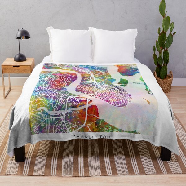 Item preview, Charleston South Carolina City Street Map designed and sold by ArtPrints.