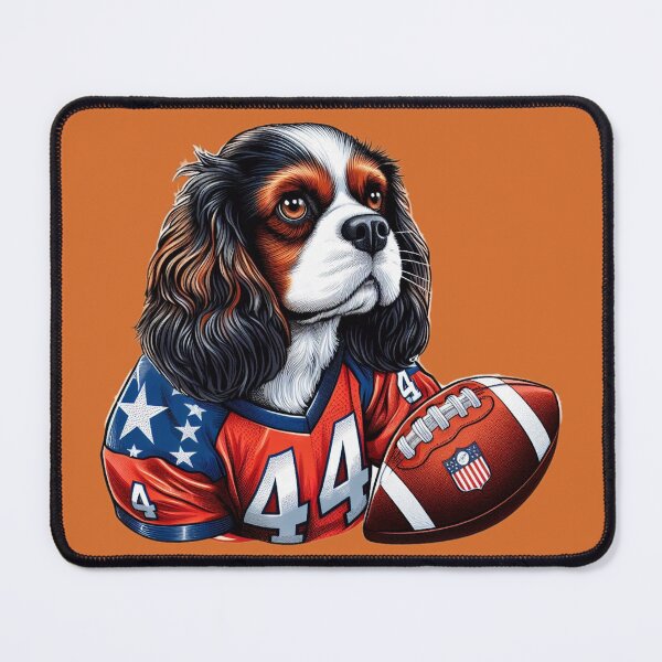 Item preview, Tri Colour Cavalier American Footballer designed and sold by barksandsqueaks.