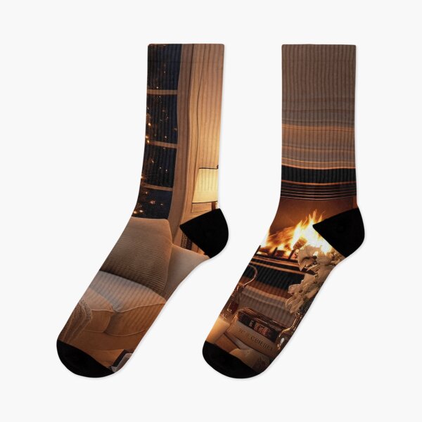 Item preview, Cozy Winter Evening by the Fireplace designed and sold by FireScreen.