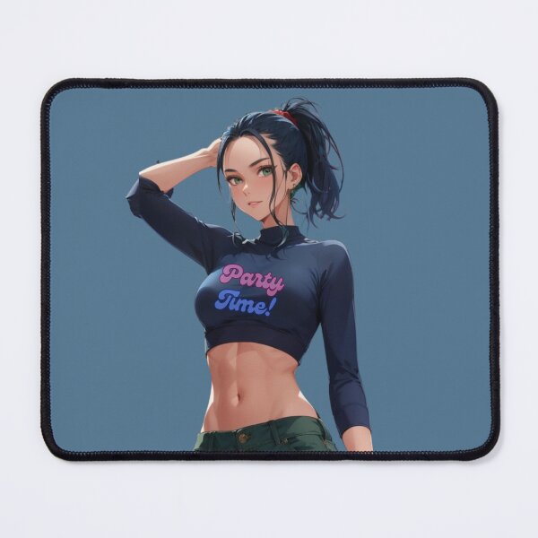 Item preview, Party Time Anime Girl | Vibrant Celebration Art Print designed and sold by Anime-Community.