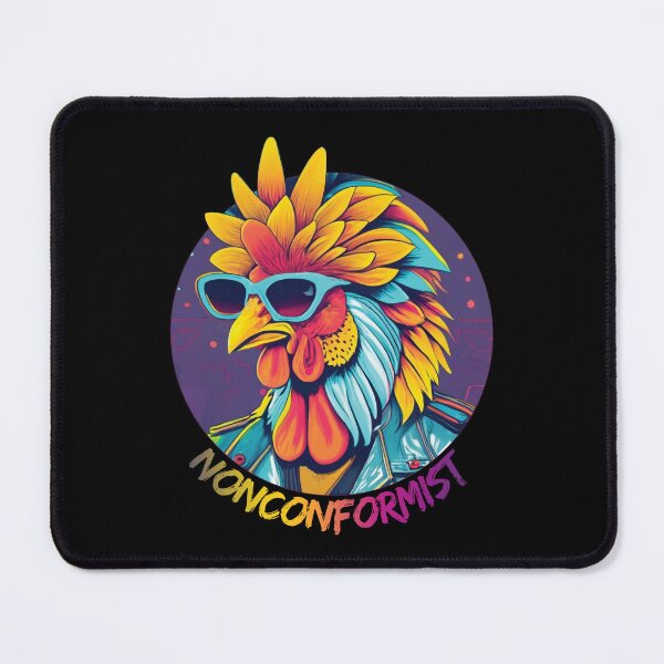 Item preview, Colorful rooster in sunglasses designed and sold by HarridanCreates.