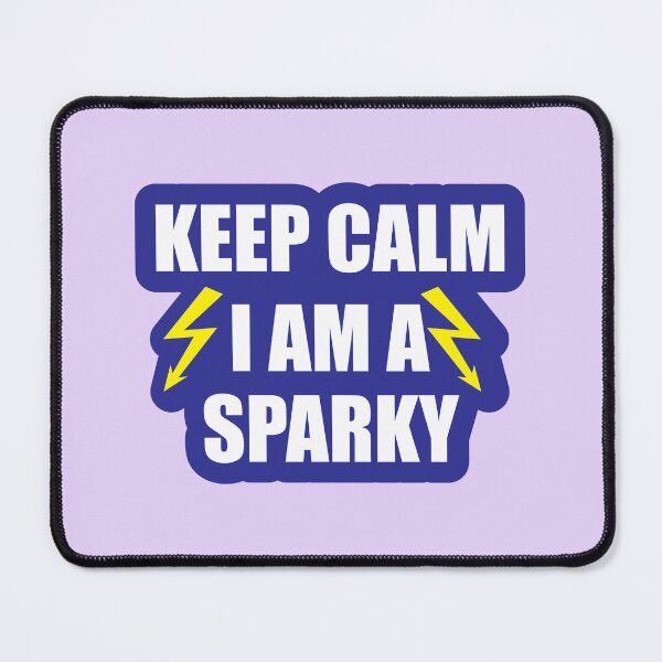 Item preview, keep Calm I am a Sparky Design for Electricians designed and sold by Science Engineering Gifts.