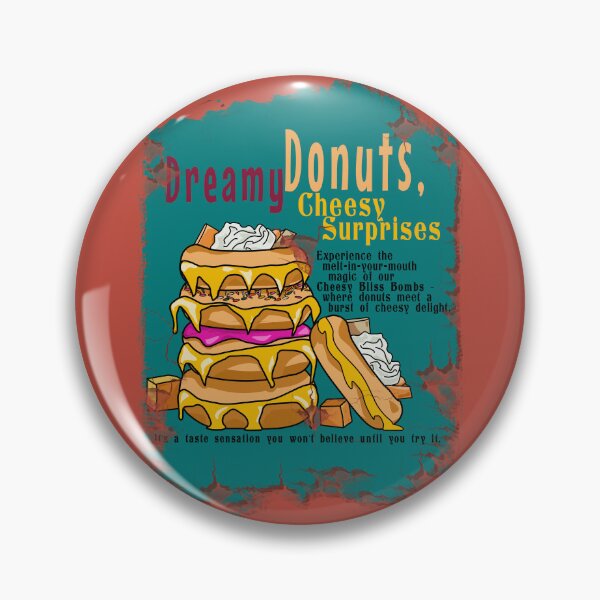 Item preview, Cheesy Bliss Bombs Retro Delight Poster designed and sold by Fun Funky Designs.