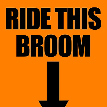 Imagen de la obra Ride This Broom Arrow Down Halloween Men's Gag Gift Gear de DynamicDesign