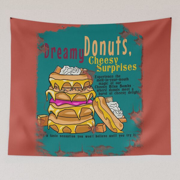 Item preview, Cheesy Bliss Bombs Retro Delight Poster designed and sold by Fun Funky Designs.