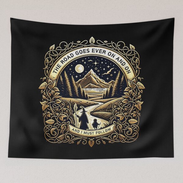 Item preview, The Road Goes Ever On and On and I Must Follow - Fantasy designed and sold by Fenay Designs.