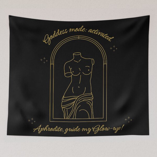 Item preview, Aphrodite Greek Goddess of Love and Beauty Quote designed and sold by TheLocoShop.