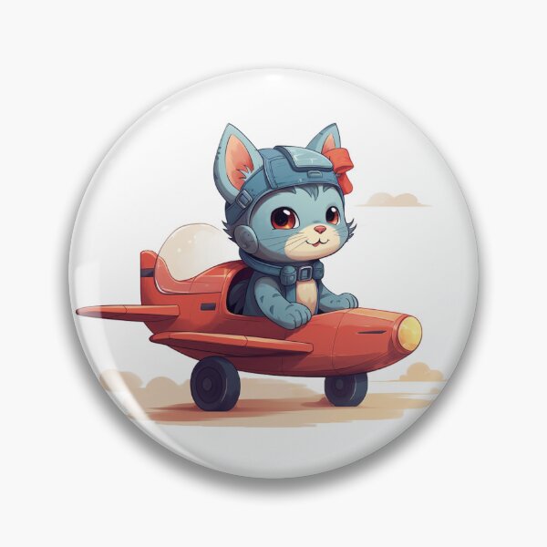 Item preview, Cute Little Pilot Cat in the Plane  designed and sold by omerfdln34.