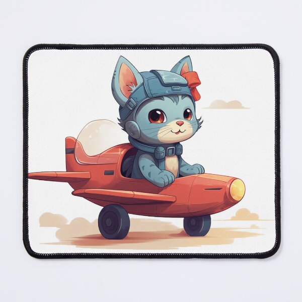 Item preview, Cute Little Pilot Cat in the Plane  designed and sold by omerfdln34.