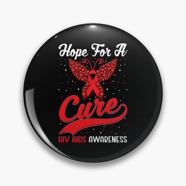 Item preview, Hope For A Cure HIV Aids Awareness Red Ribbon Butterfly designed and sold by defabiosofxs.