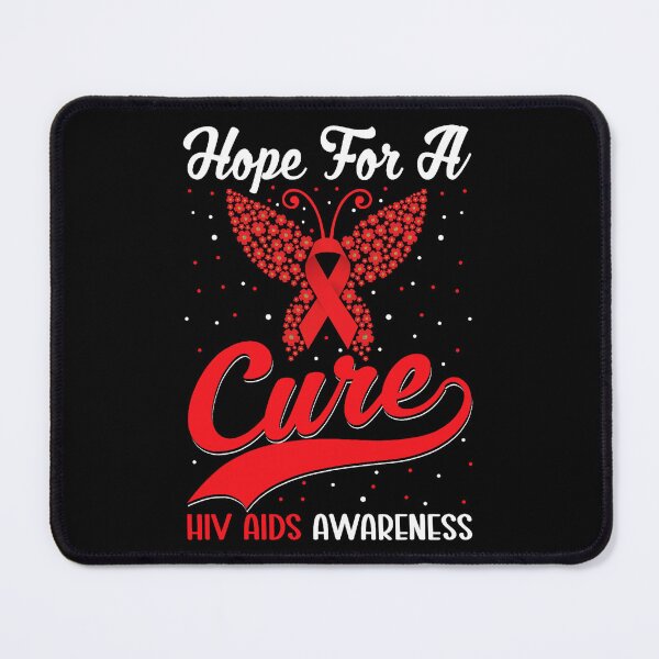 Item preview, Hope For A Cure HIV Aids Awareness Red Ribbon Butterfly designed and sold by defabiosofxs.