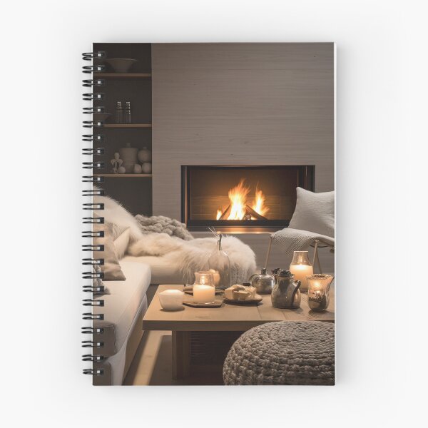 Item preview, Cozy Winter Evening by the Fireplace designed and sold by FireScreen.