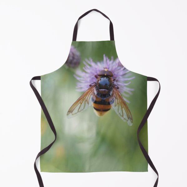Item preview, Big hoverfly on purple flower designed and sold by Syr'photographies.