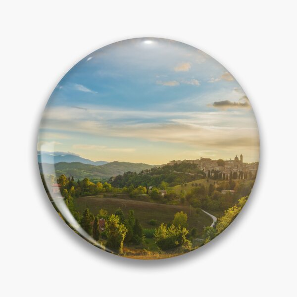 Item preview, Urbino city and the contryside landscape at sunset. Marche, Italy designed and sold by Stefano Orazzini.