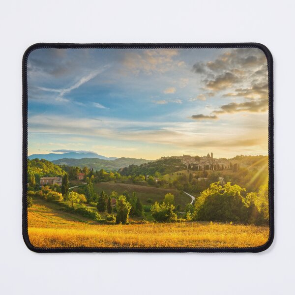 Item preview, Urbino city and the contryside landscape at sunset. Marche, Italy designed and sold by Stefano Orazzini.