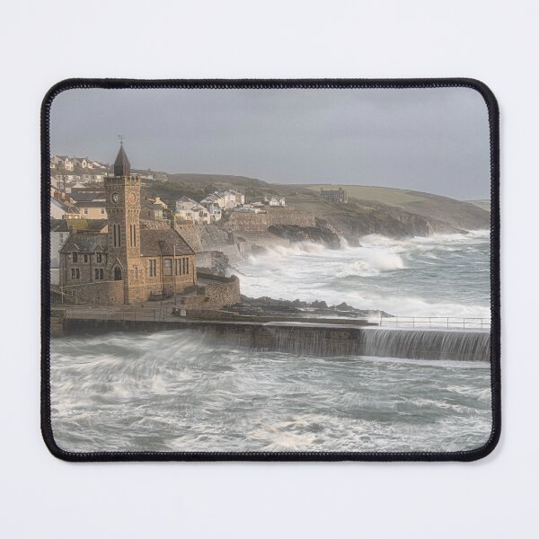 Item preview, Porthleven stormy seas,storm Cornwall designed and sold by kathleenjean.
