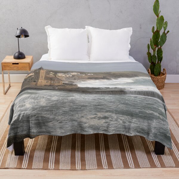 Item preview, Porthleven  stormy seas,storm Cornwall designed and sold by kathleenjean.