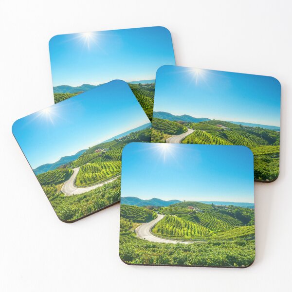 Item preview, Vineyards and road. Prosecco Hills. Valdobbiadene, Italy designed and sold by Stefano Orazzini.
