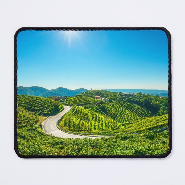 Item preview, Vineyards and road. Prosecco Hills. Valdobbiadene, Italy designed and sold by Stefano Orazzini.