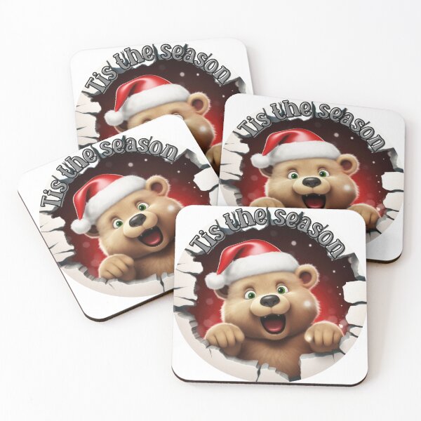 Item preview, 3D Christmas  Bear Broken Wall designed and sold by BotunPeony.