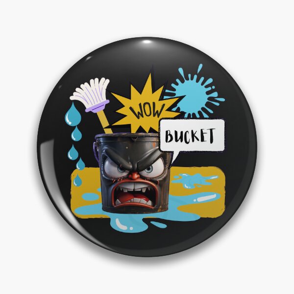 Item preview, A MOP AND LEAKING  BUCKET designed and sold by aledfychan.
