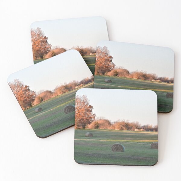 Item preview, Hay Bales in an Autumn Farm Field designed and sold by SEEphotos7171.